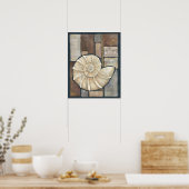 アワビ貝 ポスター (キッチン)