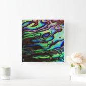 アワビ スクエア壁時計 (ホーム)