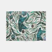 アワビ フリースブランケット (正面(横))