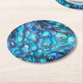 アワビ ラウンドペーパーコースター (アングル)