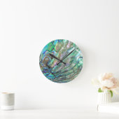 アワビ ラウンド壁時計 (ホーム)
