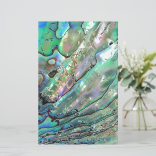 アワビ 便箋 (スタンド正面)