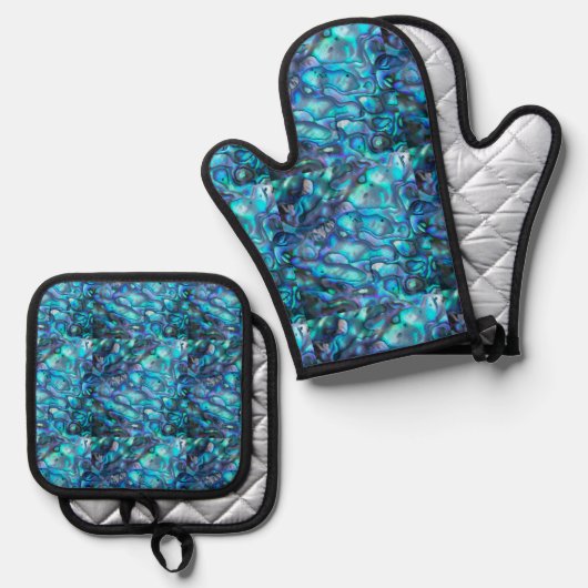 アワビ 鍋つかみ&鍋敷きセット (正面/裏面)