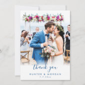 アワロンシェルウォータービーチ結婚式フラット サンキューカード (正面)