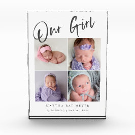 アワーガールモダンベビー フォトブロック