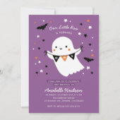 アワーズブーかわいい子どもハロウィーンファースト誕生日 招待状 (正面)