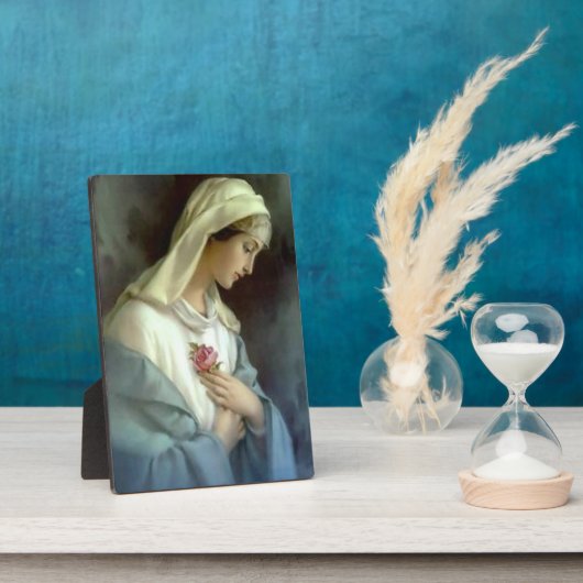 アワーズレディオブザバラピンクフラワーブルーマントル フォトプラーク (側面)