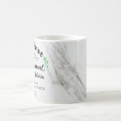 アワーファーストアパートメント2021名前をカスタムする&アドレス コーヒーマグカップ (中央)