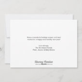 アワーファーストノエルアクアホリデーフォトカード シーズンカード (裏面)