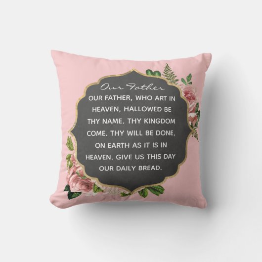 アワーファー祈りの言葉枕 クッション (正面)