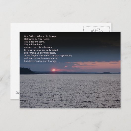 アワーファー祈りの言葉 ポストカード (正面/裏面)