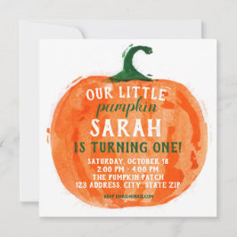 アワーリトルパンプキン誕生日招待状 招待状