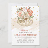 アワーリトルパンプキン誕生日招待状 招待状 (正面)