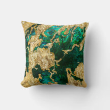 アワールグリーンと金ゴールドセメント混合媒体抽象芸術