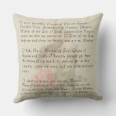 アワーレディオブ山カルメルベビーイエス祈りの言葉 クッション (裏面)