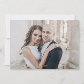 アワー初めてのクリスマスたった今結婚しましたホリデーフォト シーズンカード (裏面)