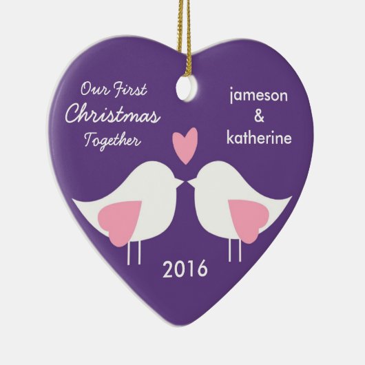 アワー初めてのクリスマスズトゥゴーラブバードオーナメント セラミックオーナメント (右)