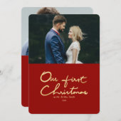アワー初めてのクリスマスズニューリューホリデーフォトカード シーズンカード (正面/裏面)