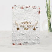 アワー初めてのクリスマスズヴィンテージカップルホリデーカード シーズンカード (裏面)