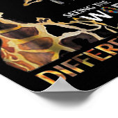 アンから世界を見るキリン違う自閉症 ポスター (角)