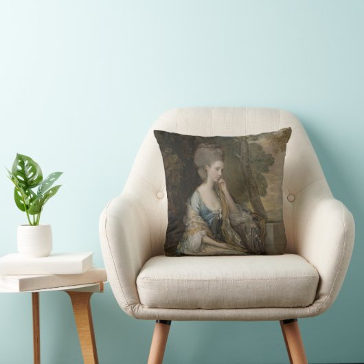 アンのチェスターフィールド1777年の伯爵婦人のポートレート クッション (椅子)