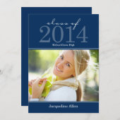 アンはっきりしたドビューティフル卒業招待状 招待状 (正面/裏面)