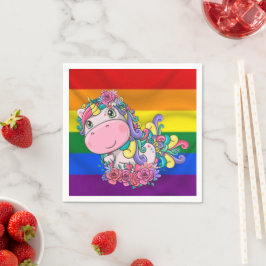 アンアイコンかわいいハッピーバースデーナプキンス スタンダードカクテルナプキン