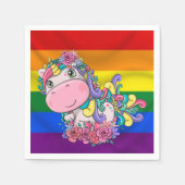 アンアイコンかわいいハッピーバースデーナプキンス スタンダードカクテルナプキン (正面)