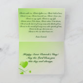 アンアイルランド祈りの言葉 – セントパトリックのカード カード (内部)