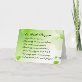 アンアイルランド祈りの言葉 – セントパトリックのカード カード