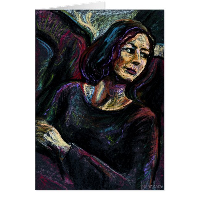 アンアブソリュート見知らぬ人 – アン油パステル塗装 (正面)