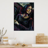 アンアブソリュート見知らぬ人 – アン油パステル塗装 ポスター (キッチン)