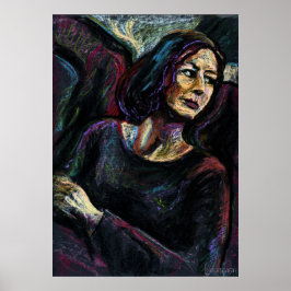 アンアブソリュート見知らぬ人 – アン油パステル塗装 ポスター