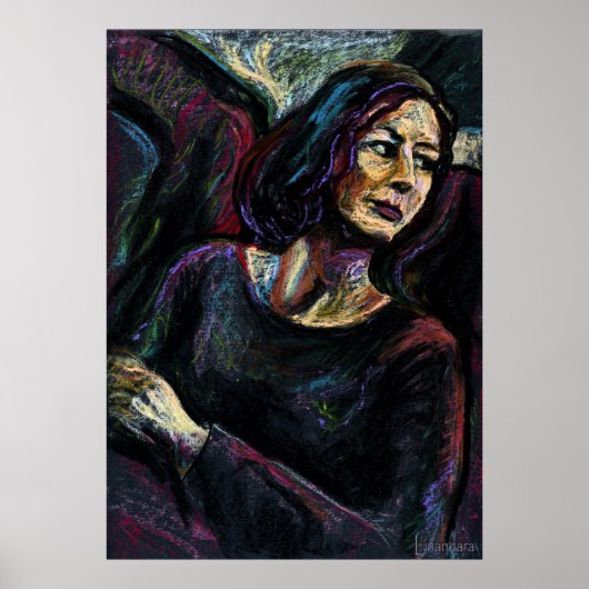 アンアブソリュート見知らぬ人 – アン油パステル塗装 ポスター (正面)