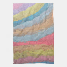 アンアルバーパステルチョークアート キッチンタオル