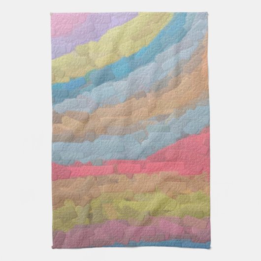 アンアルバーパステルチョークアート キッチンタオル (縦)