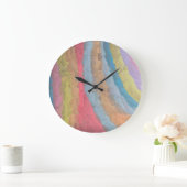 アンアルバーパステルチョークアート ラージ壁時計 (ホーム)