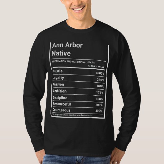 アンアルバー先住民栄養プライド Tシャツ (正面)