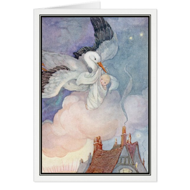 アンアンダーソン著ヴィンテージのこうのとりのベビー配達 (正面)