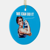 アンアーバーコロージートレーニングエクササイズリフティングウィメンズ セラミックオーナメント (右)