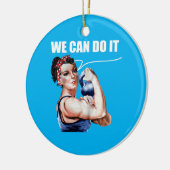 アンアーバーコロージートレーニングエクササイズリフティングウィメンズ セラミックオーナメント (左)