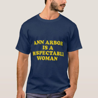 アンアーバーハンテイブルウーマンおもしろいレトロミシガンS Tシャツ