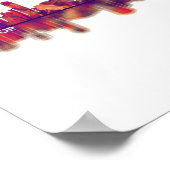 アンアーバーミシガンスカイライン ポスター (角)