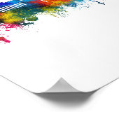 アンアーバーミシガンスカイライン ポスター (角)