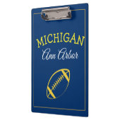 アンアーバーミシガンブルーアンドメイズ クリップボード (左)
