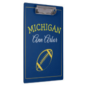 アンアーバーミシガンブルーアンドメイズ クリップボード (右)