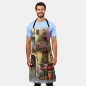 アンイタリアン通りシーンEphemeraデザインシリーズ10 エプロン (着用した状態)