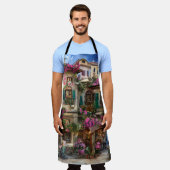 アンイタリアン通りシーンEphemeraデザインシリーズ13 エプロン (着用した状態)