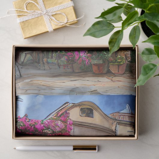 アンイタリアン通りシーンEphemeraデザインシリーズ13 薄葉紙 (ギフト)