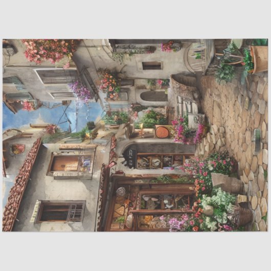 アンイタリアン通りシーンEphemeraデザインシリーズ14 薄葉紙 (正面)